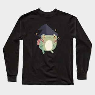 Cute Frog wizard Long Sleeve T-Shirt